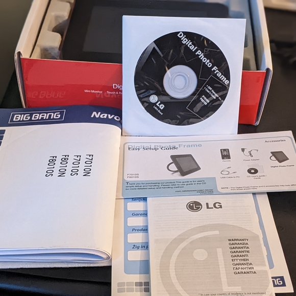 LG Remote Control Digital Photo Frame Brand New - Picture 5 of 12